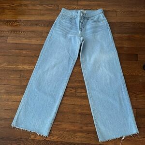 Madewell Light Blue Flare & Wide Leg Jeans